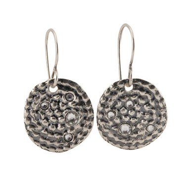 Waxing Poetic Corona Earrings - Sterling Silver & Swarovski