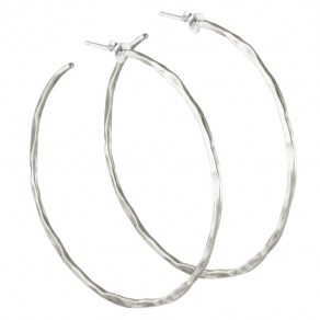 Waxing Poetic Free Form Earrings - Sterling Silver - Large