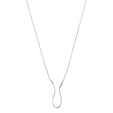 Waxing Poetic Gestural Hasp Necklace - Sterling Silver - 81cm