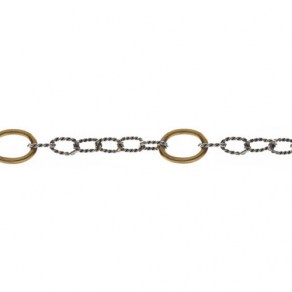 Waxing Poetic Twisted Link with Brass Rings - 76cm