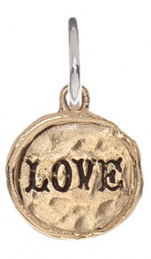 Waxing Poetic Camp Charms Brass/Silver- Love