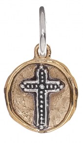 Waxing Poetic Camp Charms Brass/Silver- Cross
