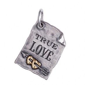 Waxing Poetic STORYBOOK PAGE - TRUE LOVE - Sterling Silver & Brass