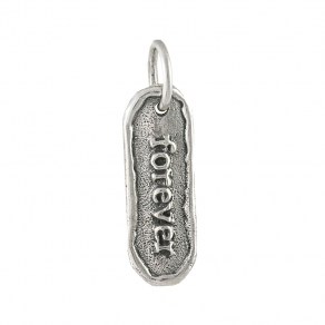 Waxing Poetic Word Play Charm - Sterling Silver - Forever