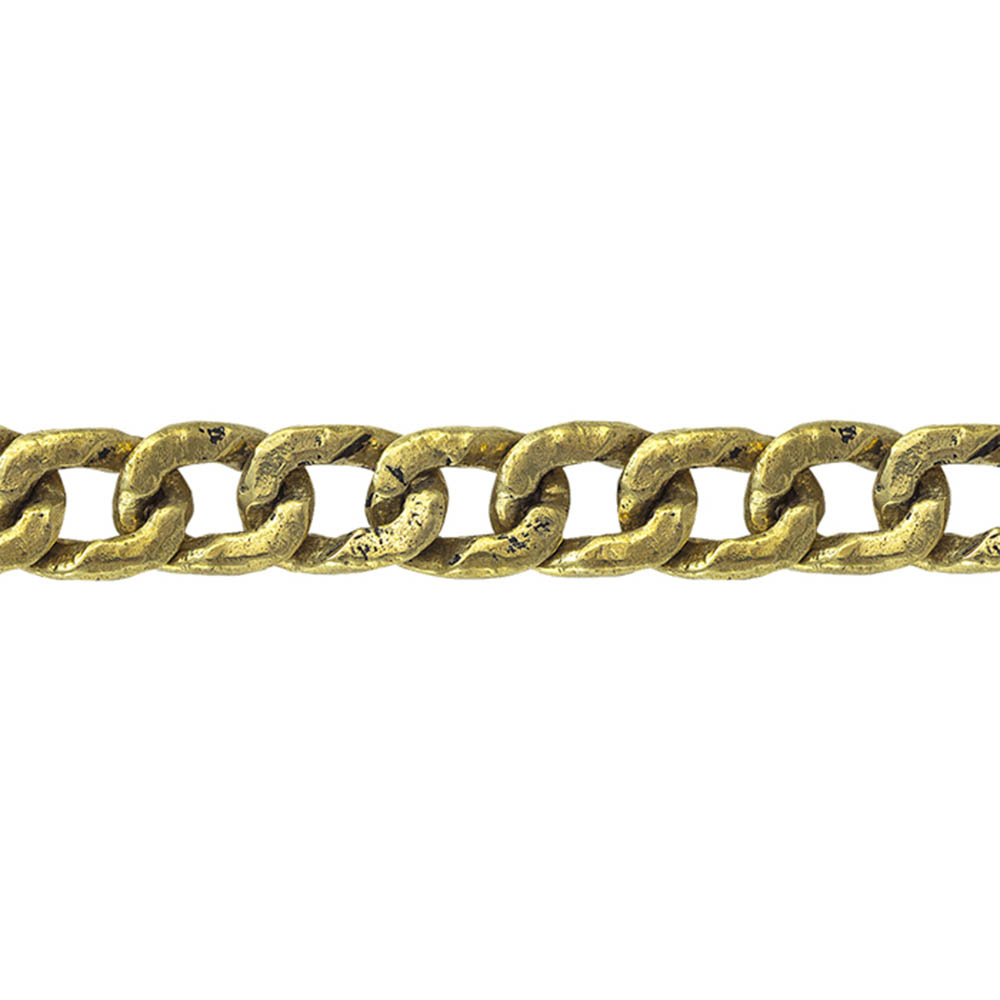 Waxing Poetic Boat Cleat Chain Bracelet - Brass and Sterling Silver- Small