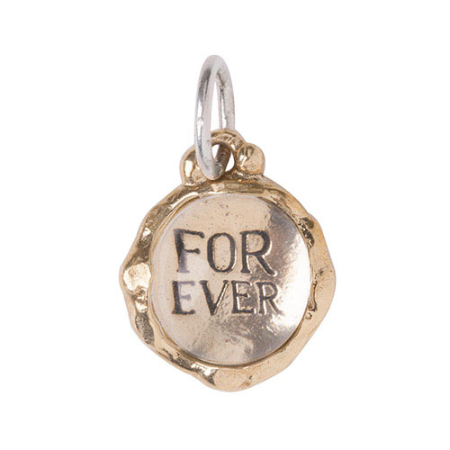 Waxing Poetic Clarus Charm - Forever- Brass & Glass