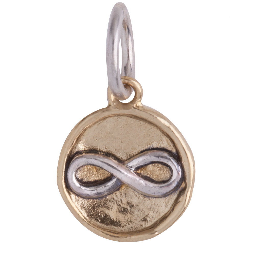 Waxing Poetic Camp Charm - Infinity- Brass and Sterling Silver