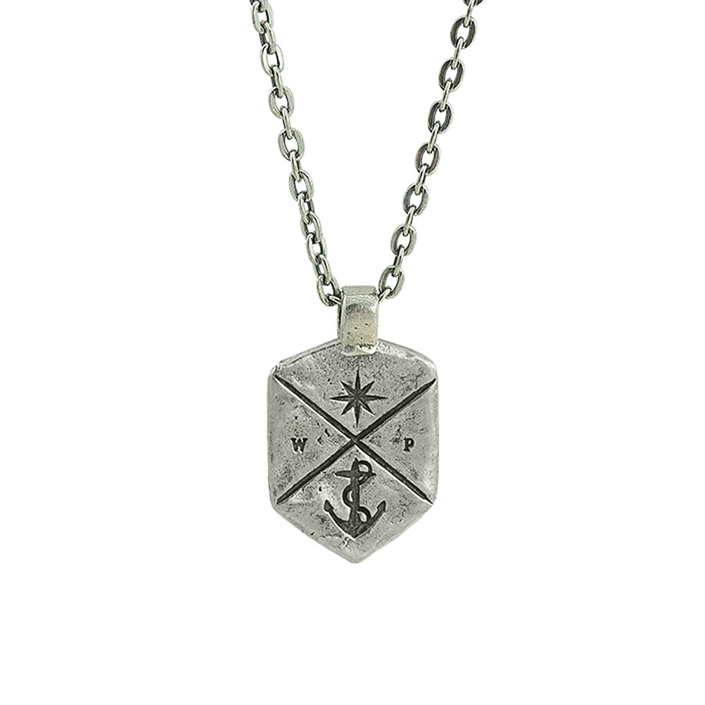 Waxing Poetic Coat of Arms Necklace - Sterling Silver - 61cm