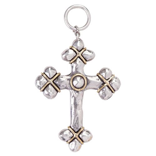 Waxing Poetic Everlasting Cross Pendant - Faith- Sterling Silver & Brass