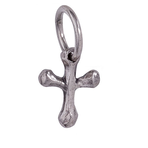 Waxing Poetic FREEDOM CROSS CHARM - SMALL - Sterling Silver