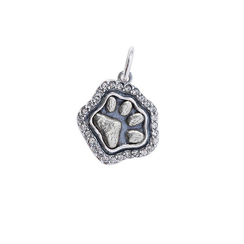 Waxing Poetic Hearts Content Paw - Sterling Silver & Swarovski