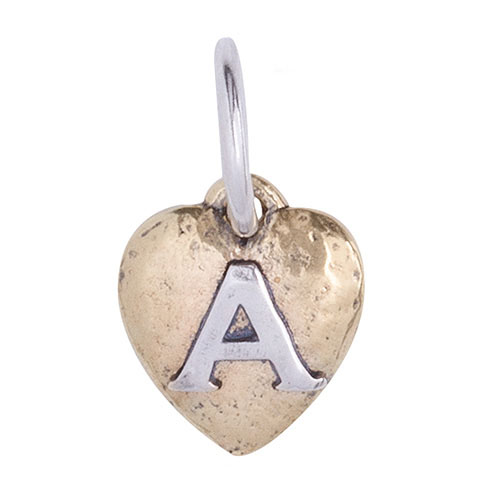 Waxing Poetic HEARTSWELL INSIGNIA - A - Sterling Silver & Brass
