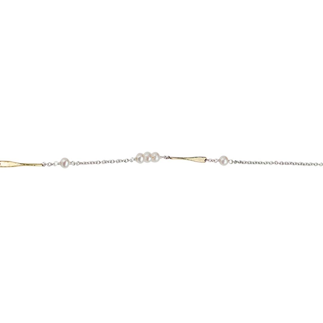 Waxing Poetic Lume Chain -  Freshwater Pearl - 55cm