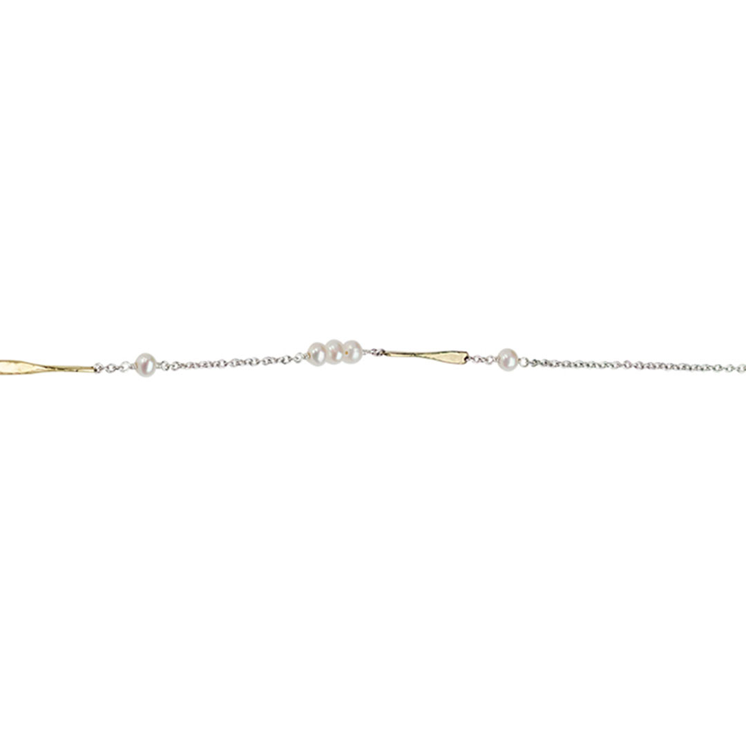 Waxing Poetic Tripper Chain - Sterling Silver and Brass - 45cm