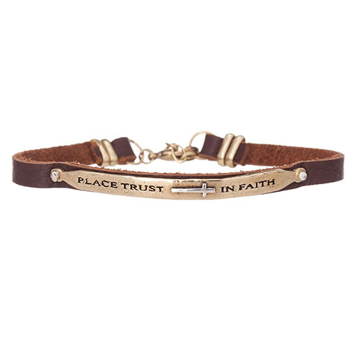 Waxing Poetic AXIOM BAND BRACELET - Place trust in faith