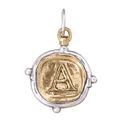 Waxing Poetic Voyager Insignia Charm-Brass/Silver-A