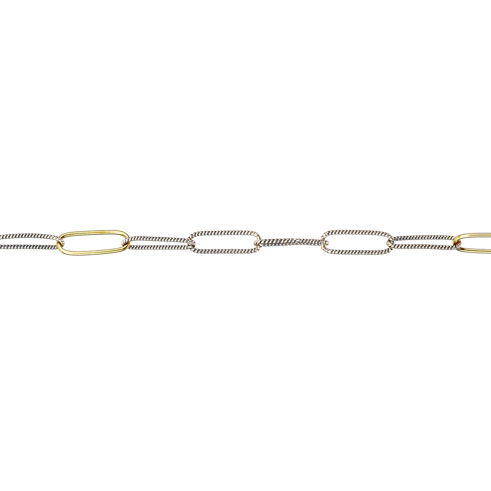 Waxing Poetic Twisted Link with Brass Rings - 76cm