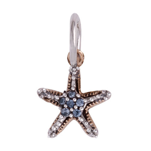 Waxing Poetic Natural Beauties Charm - Starfish - Sterling Silver, Bronze & CZ