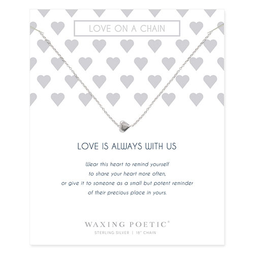 Waxing Poetic Poetry on a Chain Necklace-Love on a Chain- Sterling Silver