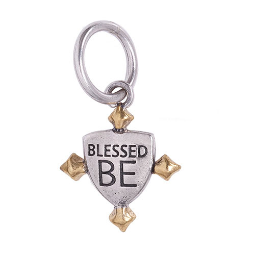 Waxing Poetic PROVIDENCE CHARMS - BLESSED BE - Sterling Silver & Brass