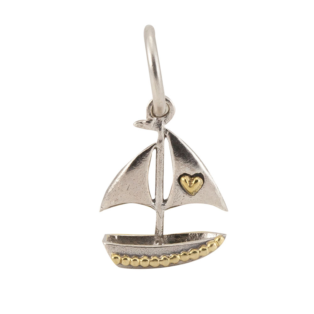Waxing Poetic Personal Vocabulary Charm - Sailing Love - S.Silver & Brass