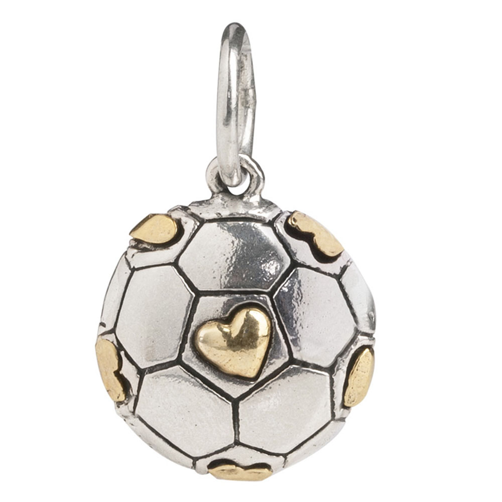 Waxing Poetic Personal Vocabulary Charm - Soccer Love - Sterling Silver &