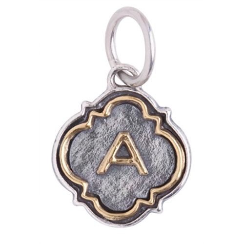 Waxing Poetic Quatrefoil Insignia - sterling silver & brass A