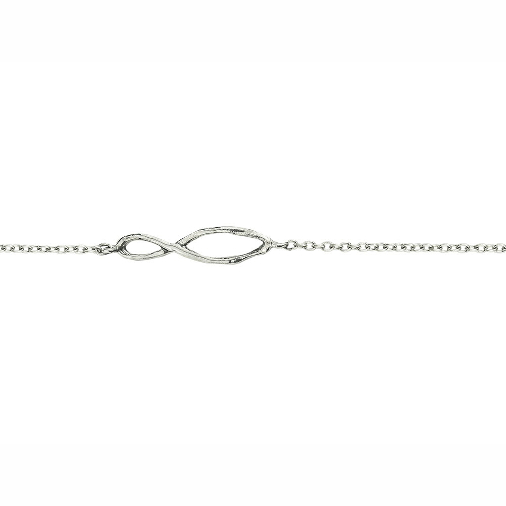 Waxing Poetic Gestural Link Necklace - SS - 81cm