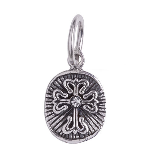 Waxing Poetic VITAL SPARK CHARMS - CROSS - Sterling Silver