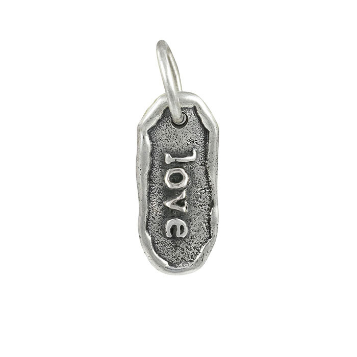 Waxing Poetic Word Play Charm - Sterling Silver - Love