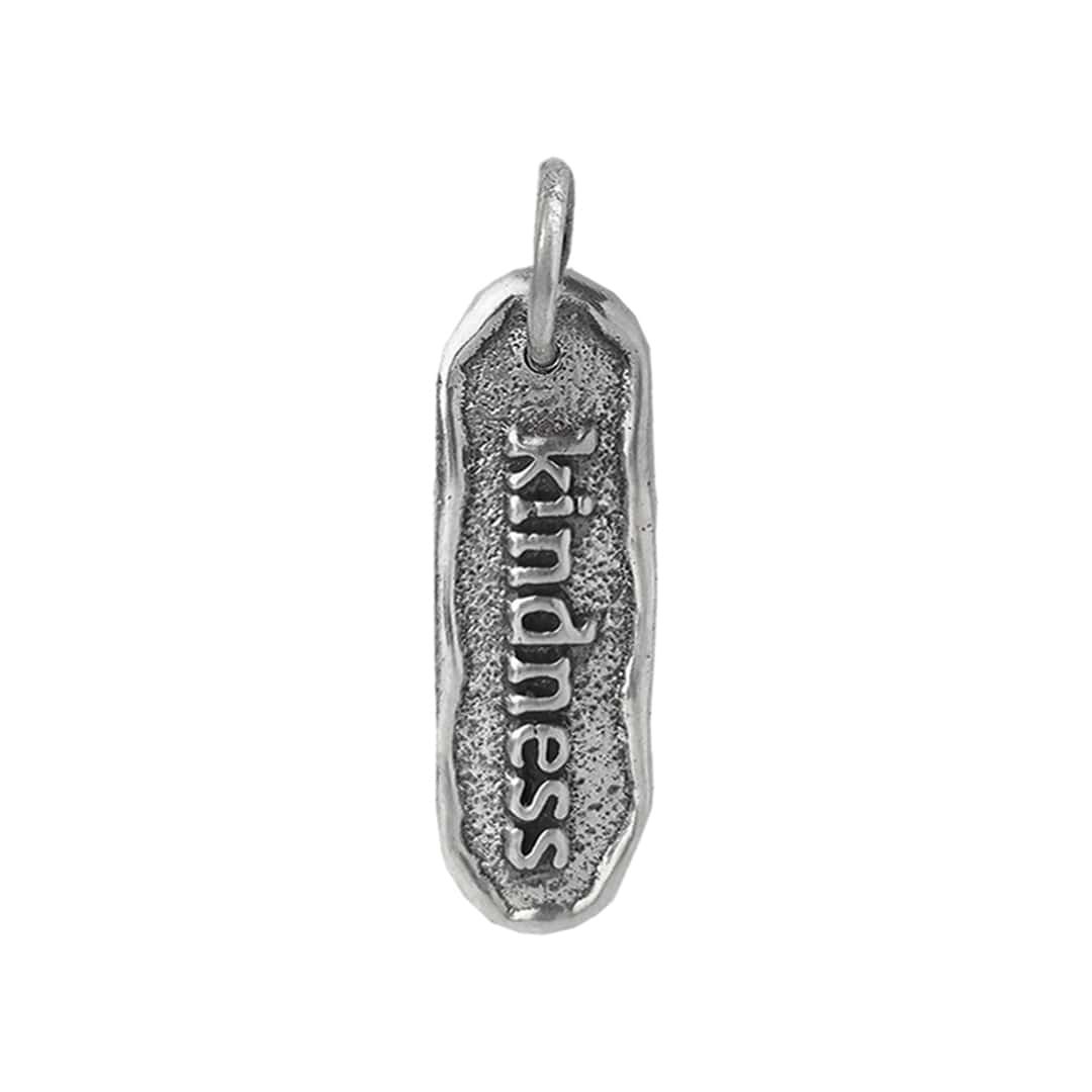Waxing Poetic Word Play Charm - Kindness - Sterling Silver